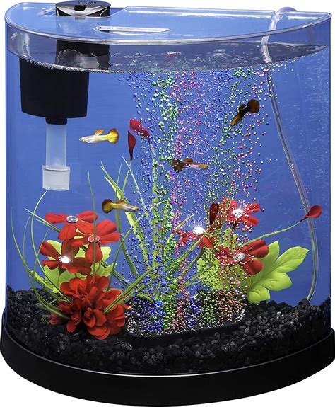Tetra Colorfusion Starter Kit Gallons Half Moon Aquarium