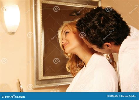 Kissing Couple In Bath Stock Photo Image Of Care Happy