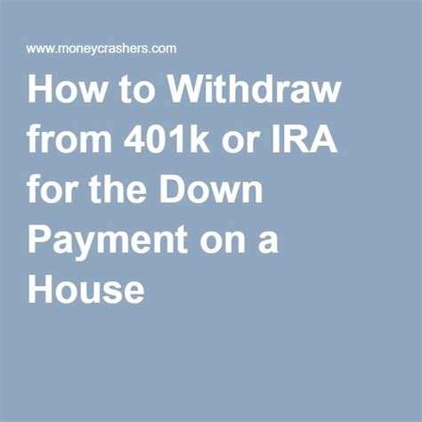 There's no specific penalty exemption for home purchases when you pull money out of a 401k, so any money you take out will be classified as a hardship exemption.. How to Withdraw from 401k or IRA for the Down Payment on a ...