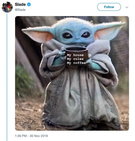 Delphine et yvan divorcent d'un commun accord. Baby Yoda Sipping Soup Memes Are The New Kermit Drinking ...