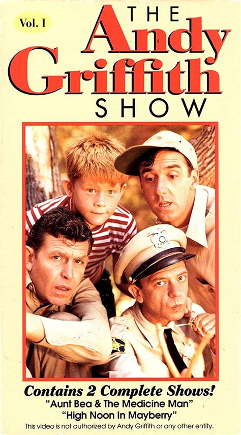 Andy Griffith Show Volume 1 Vhs Griffithandy Movies And Tv