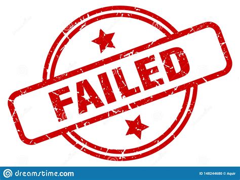 Failed stamp stock vector. Illustration of isolated ...