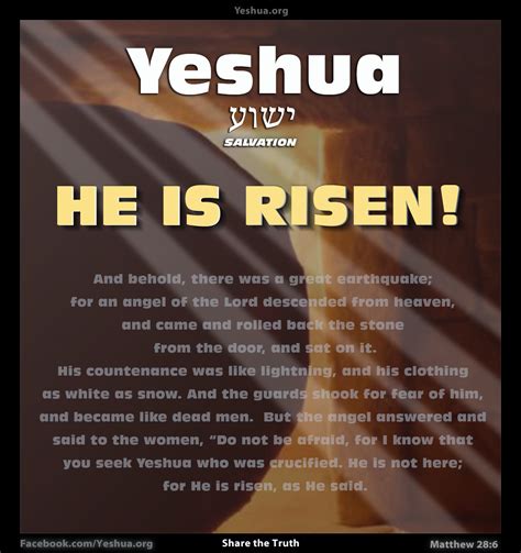Home Yeshua Is Salvation He Is Risen Resurrection Day Word Of God