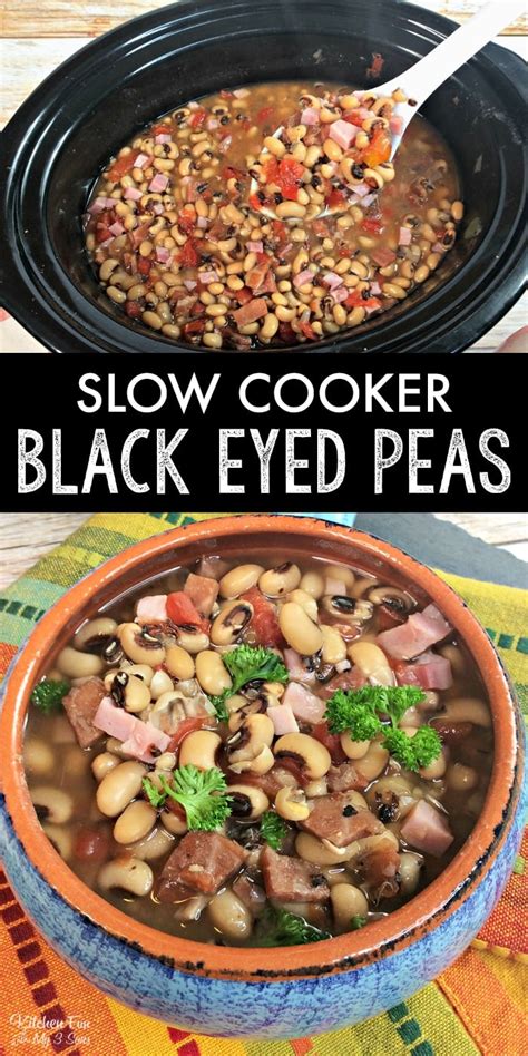 Slow Cooker Black Eyed Peas Kitchen Fun With My 3 Sons