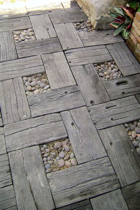 Easy to use and better than traditional do it yourself landscape boarders and edges. Wood Grain Concrete Pavers | Concrete pavers, Walkways and Concrete