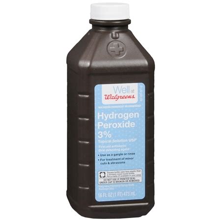 Grades of hydrogen peroxide are covered elsewhere on this site. Walgreens Brand Hydrogen Peroxide As Low As $0.17 Per Bottle