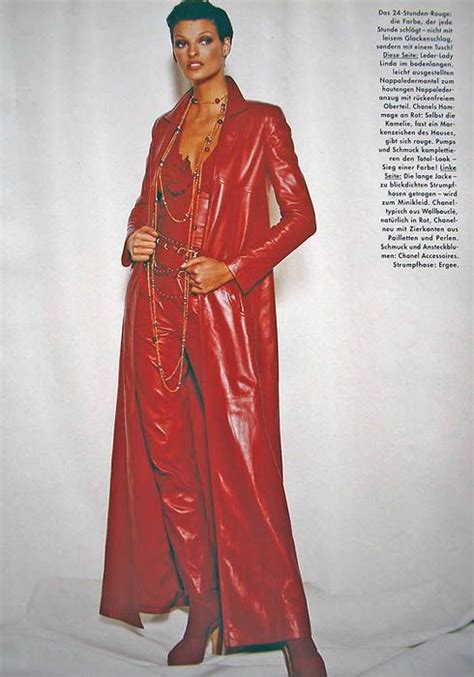 171 4 Fashion Linda Evangelista Leather Fashion