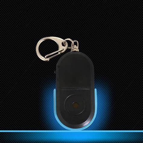 Led Light Whistle Sound Keychain Locator Finder Portable Size Pet Anti