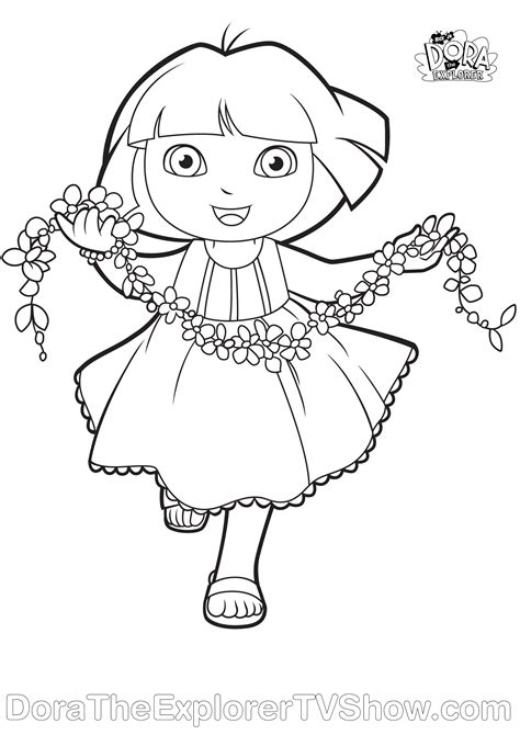 It is a worth it gift because the children can learn and use it. Dora Halloween Coloring Pages - GetColoringPages.com