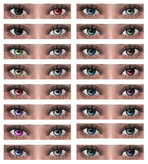 Heterochromia Eyes 13 From All By Glaza Sims 4 Downloads