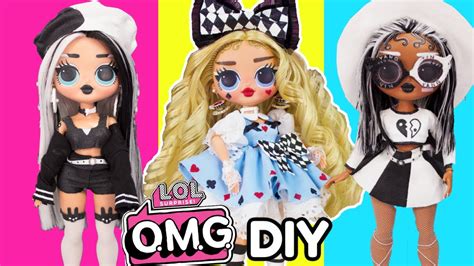 Lol Surprise Omg Doll Diy Compilation How To Make Omg Curious Qt Yin