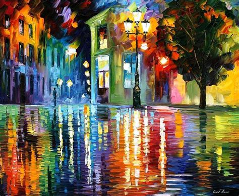 Wonderful Night Palette Knife Oil Painting On Canvas By Leonid Afremov Painting By Leonid