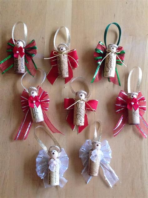 Wine Cork Angel Ornaments By Joanne Rill Cork Crafts Wine Cork