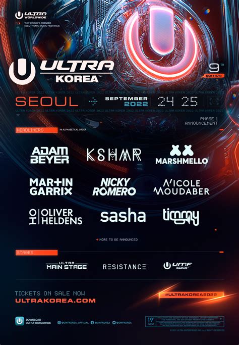 Ultra Korea Announces Phase 1 Lineup Ultra Music Festival March 28