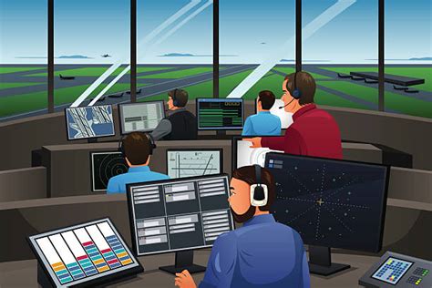 Air Traffic Control Tower Illustrations Royalty Free Vector Graphics