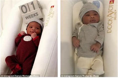 runner sanya richards ross shares adorable pictures of her newborn son