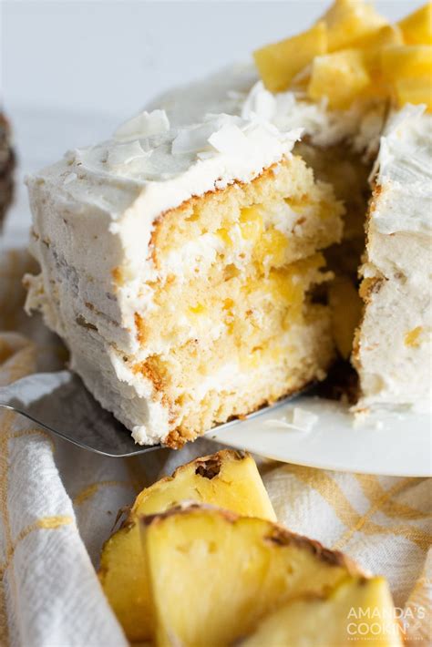 Pineapple Cake Amandas Cookin