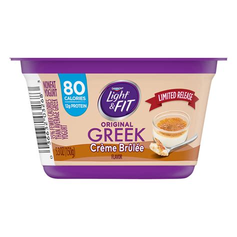 Save On Dannon Light And Fit Greek Yogurt Creme Brulee Original Order