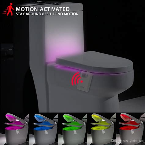 Smart Pir Motion Sensor Led Toilet Seat Night Light Lamp Waterproof Backlight For Toilet