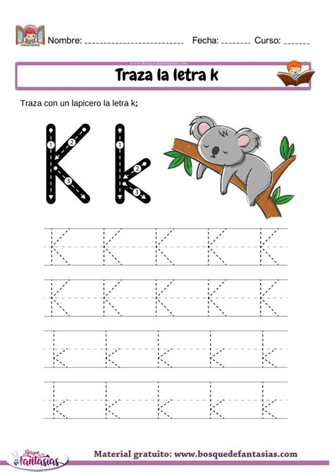 Palabras Con La Letra K Actividades Y Ejemplos Para Niños