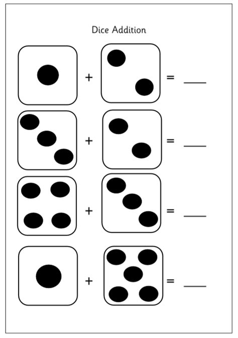 Dice Addition Teaching Resources