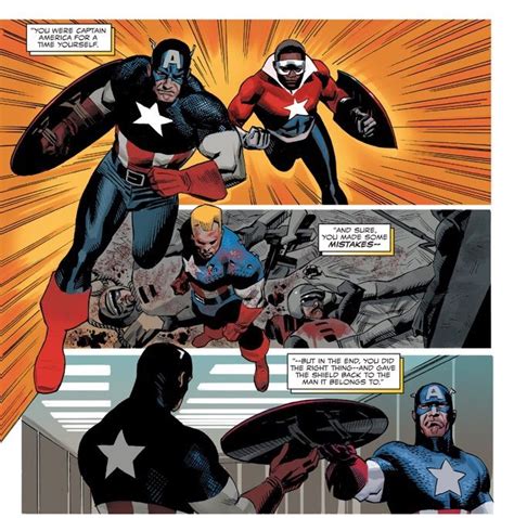 Unlike steve he will tow the party line, enforce what ever mandate and talking points they want to sell. ALL⭐️STAR REVIEWS: Captain America Sam Wilson #12 | Comics ...