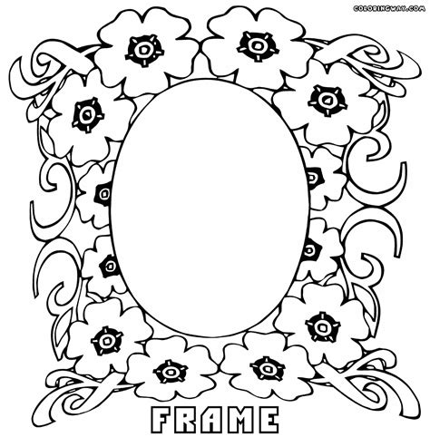 Picture Frame Coloring Page - Coloring Home