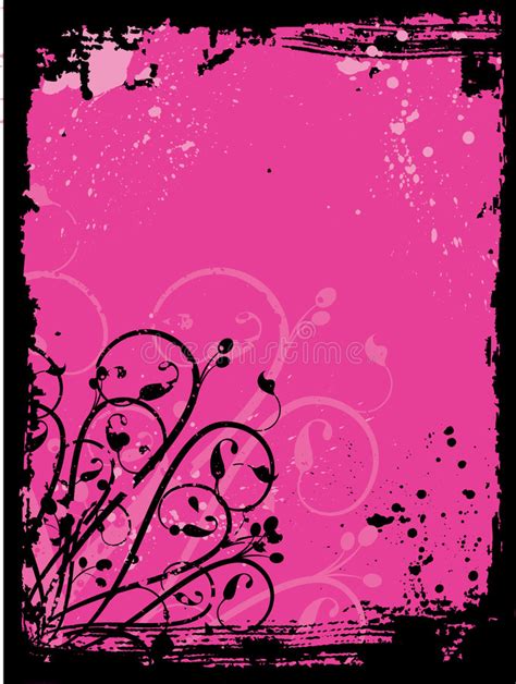 Floral Grunge Design Elements Stock Vector Illustration Of Splatter