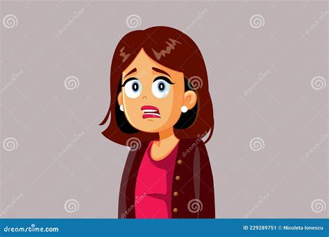 Woman Feeling Disgusted Vector Cartoon Stock Vector Illustration Of