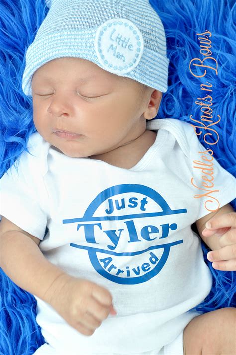 Boys Coming Home Outfit Personalized Baby Just Arrived Onesie New