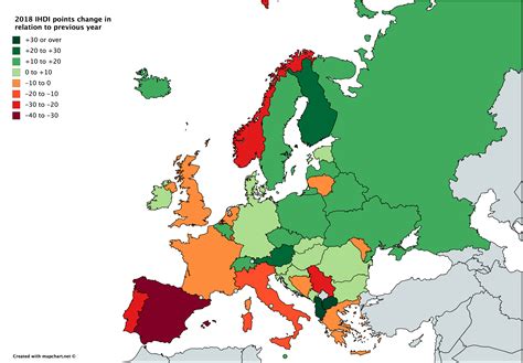 European countries by Inequality-Adjusted Human Development Index (IHDI ...