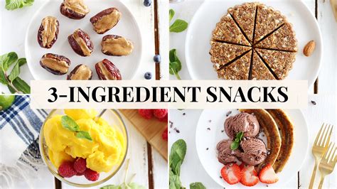 5 Easy and Healthy Snacks | 3 Ingredients Only! - Fablunch