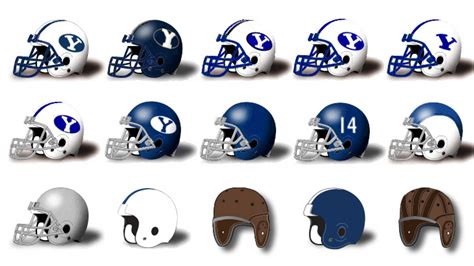 Evolution Of The Byu Football Helmet Byu Athletics Official