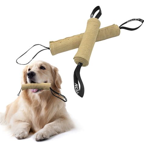 Jute Pet Dog Bite Tug With 2 Handles For Dogs Training Chewing K9