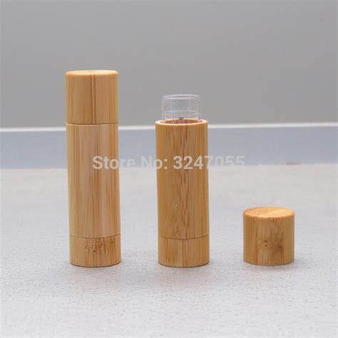 5g Empty Bamboo Lipstick Tube Directly Filling Diy Bamboo Professional Lip Balm Filling Bottle