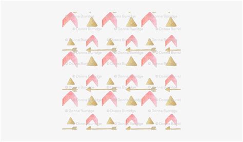 Tribal Pink Gold Arrows Fabric Triangle 400x400 Png Download Pngkit