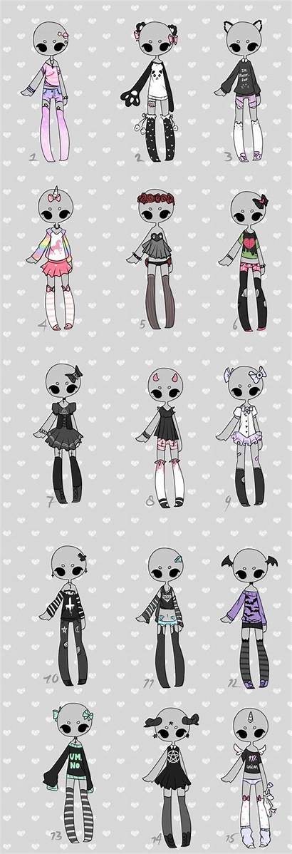 Outfit Adoptables Outfits Clothes Deviantart Anime Drawing