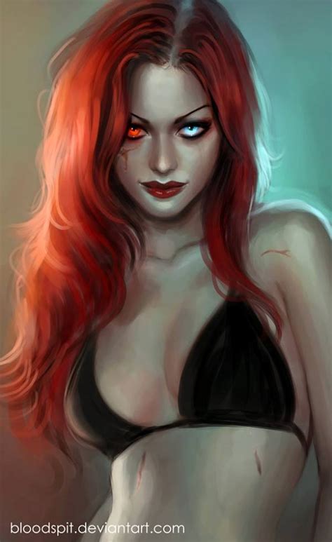 Pin By Stormy Leigh Jones On Shades Of Red Redhead Art Vampire Art