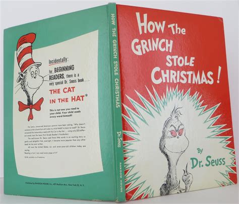 Seuss Dr How The Grinch Stole Christmas First Edition 1957 0105224