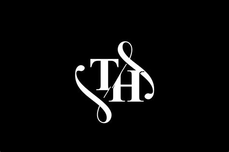 Th Monogram Logo Design V6 By Vectorseller Thehungryjpeg