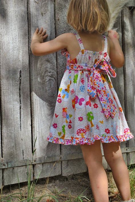 Girls Sundress Pdf Dress Sewing Pattern Sizes 1 To 10 Years Etsy