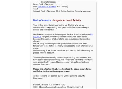 Banking Alert E Mail Scams Identity Theft Consumer