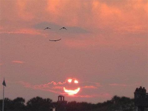 Real Life Smiley Faces Nature Happy Images Sunset
