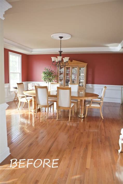 Upper Walls Spanish Red 1301 By Benjamin Moore And The Ceiling