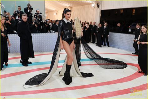 Full Sized Photo Of Kendall Kylie Jenner Show Some Leg At Met Gala 2023 11 Kendall And Kylie