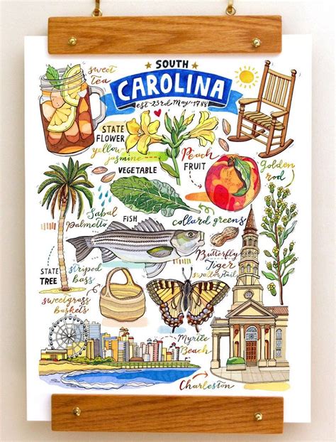 Name South Carolina This Illustration Is Perfect For Anybody Who