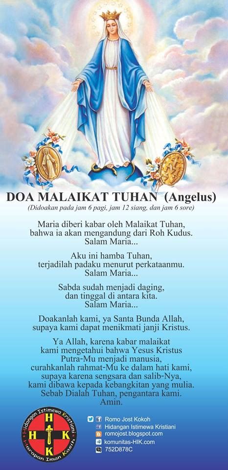 Check spelling or type a new query. HIK - Hidangan Istimewa Kristiani: Doa Angelus