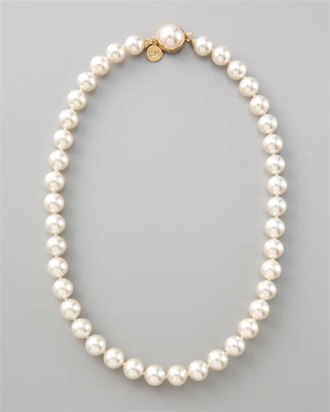 Majorica Pearl Necklace In White Lyst