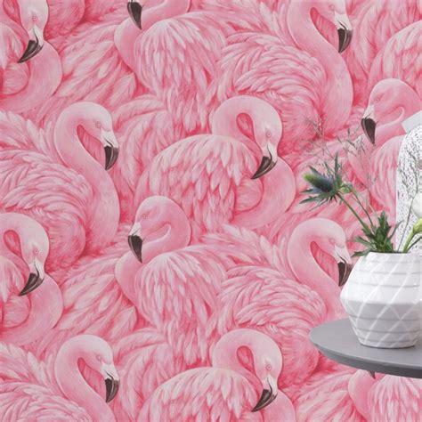 Pink Flamingo Wallpaper Rasch