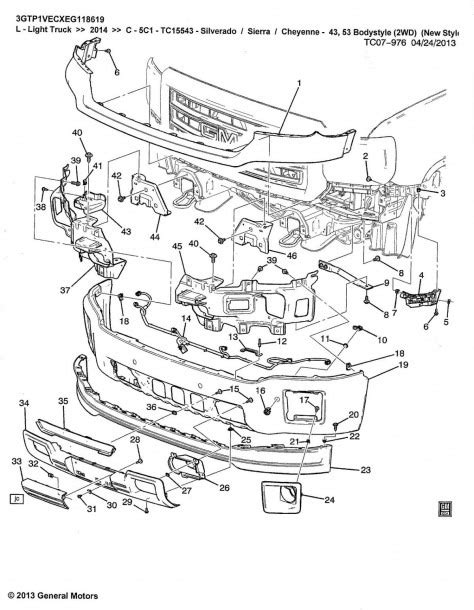 Chevy Tailgate Parts Diagram